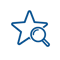 Star with Magnifying Glass Icon