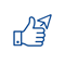 Thumbs Up with Arrow Icon